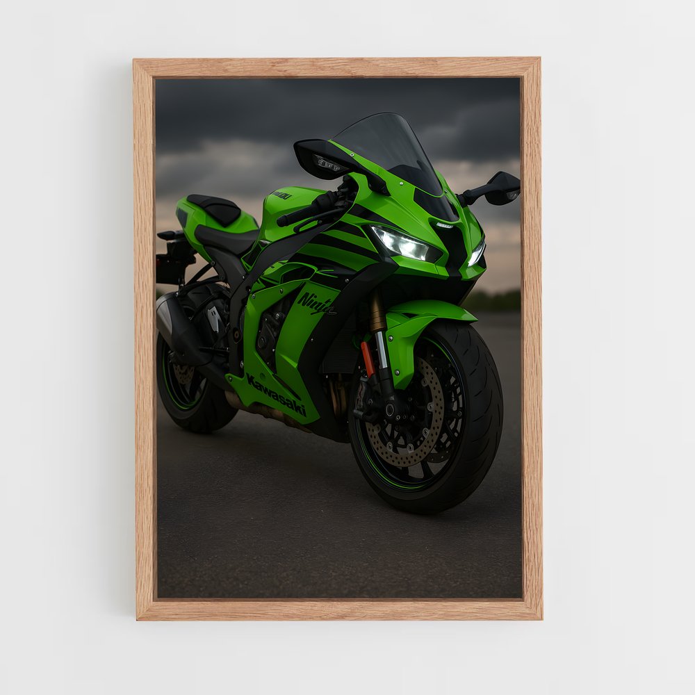 Poster élégant Ninja zx-r (vue 4)